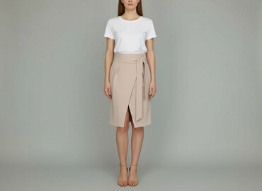 spódnice z koronki allegro: Women`s skirt, size M