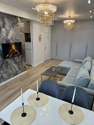 квартиры в рассрочку в бишкеке без первоначального взноса 2023: 2 бөлмө, 45 кв. м, Элитка, 5 кабат, Дизайнердик ремонт