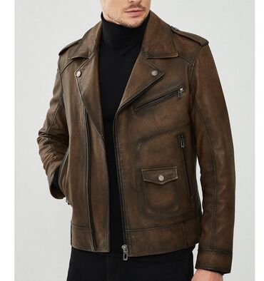 бордовые мужские мокасины: Kişi dəri kurtkası – - Rəng: tünd qəhvəyi, yüngül vintaj effekti -