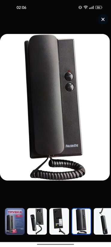 штатный монитор: Аудиодомофонная трубка Falcon Eye FE-12M (Black) Покупал с Озона, при