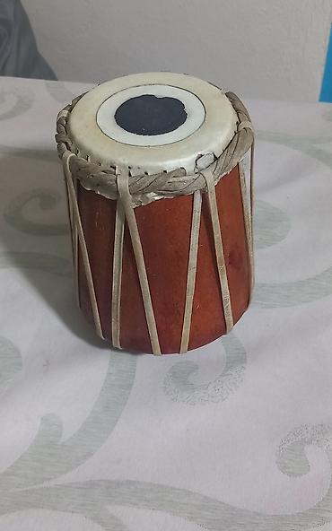 Барабаны: Барабан деревяный обтянут кожей,маленький.Перепелка муз.интрумент.СССР — 3