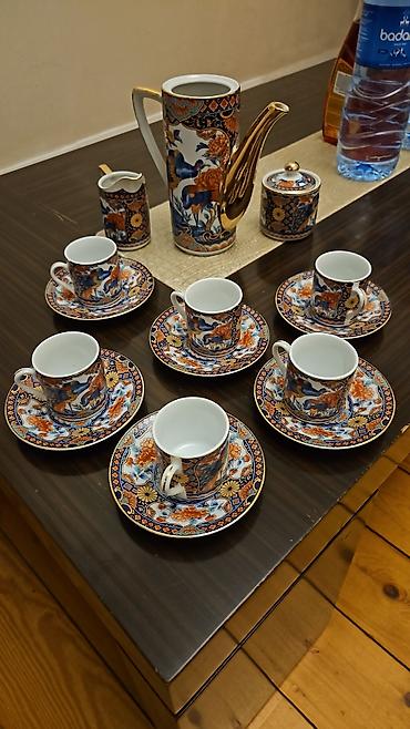 coffee lavazza: Qəhvə dəsti, rəng - Qızılı, Farfor, Yaponiya — 1
