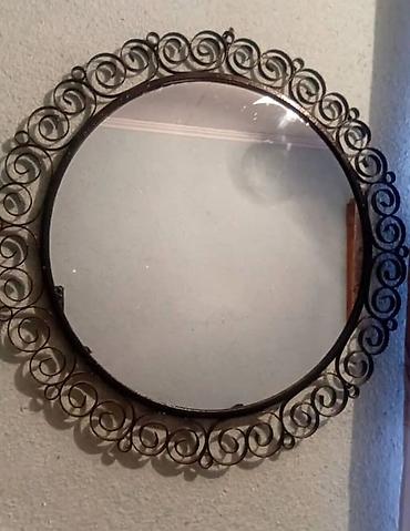 berber mirror second hand: Круглое настенное зеркало с кованой рамой - Диаметр зеркального — 2