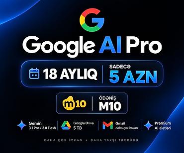 🌟Google (Gemini) AI Pro 18 Aylıq Abunəlik — 5 AZN 🌟Google AI Pro 18 lalafo.az -da 🌟Google (Gemini) AI Pro 18 Aylıq Abunəlik — 5 AZN 🌟Google AI Pro 18