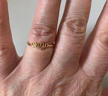 кольцо на палец: Колечко с надписью без размера - на любой палец