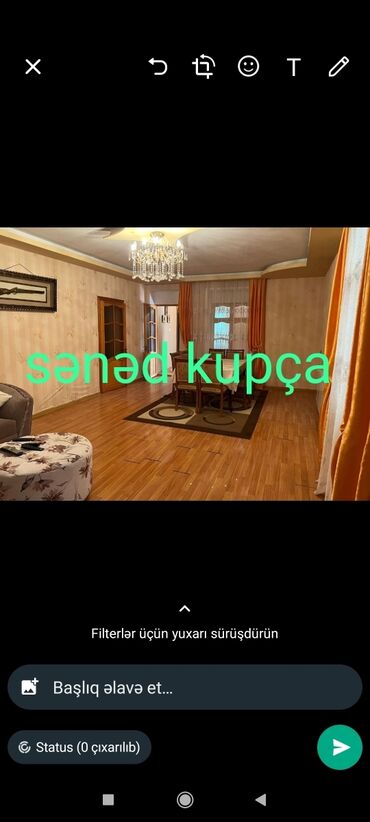 xetai park ev alqi satqisi: Binəqədi qəs. 3 otaqlı, 90 kv. m, Kredit yoxdur, Yeni təmirli