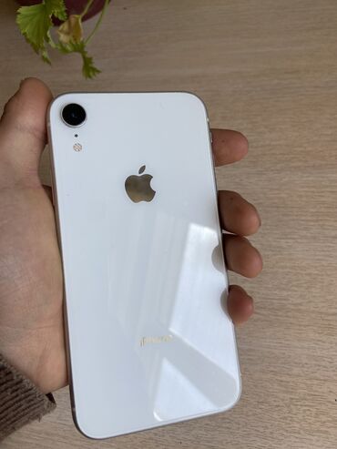 Apple iPhone: IPhone Xr, Б/у, 128 ГБ, Белый, Чехол, 81 %