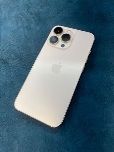 iphone 13 pro цена бишкек: IPhone 13 Pro, Колдонулган, 128 ГБ, Алтын, 77 %