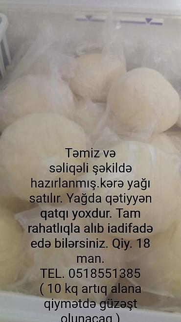 Təmiz və səliqəli şəkildə hazırlanmış kənd məhsulu təbii kərə yağı lalafo.az -da Təmiz və səliqəli şəkildə hazırlanmış kənd məhsulu təbii kərə yağı
