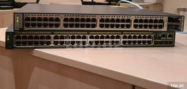 linksys cisco: Cisco 48 port gigabit poe switch. əla vəziyyətdədir