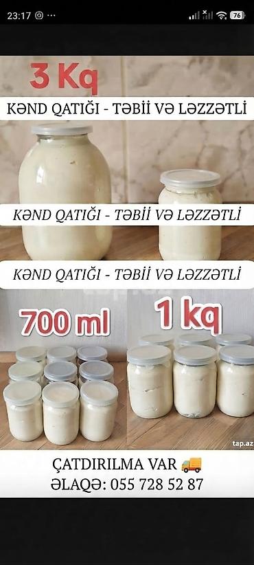 Qida məhsulları: Məhsul: Kənd qatığı – təbii və ləzzətli - Ev üsulu ilə mayalanmış — 1