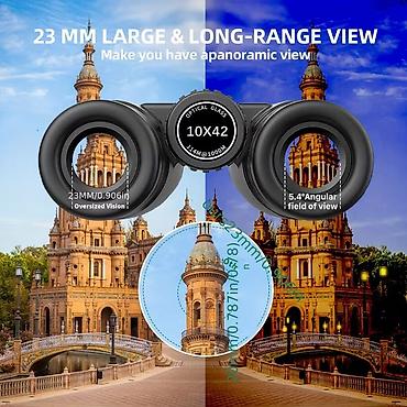 binokol: Original binokl "Suncore 10x42 Roof". 100% yeni və qutuda! Hədiyyə — 3