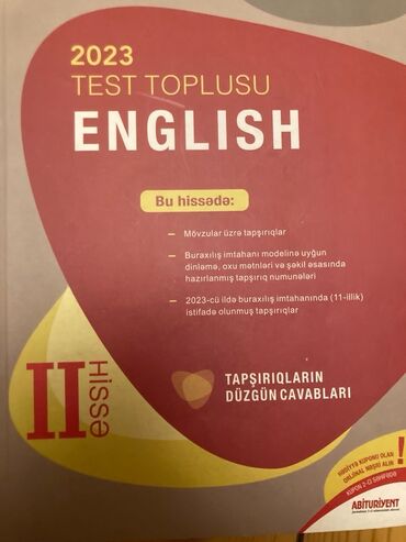 İngilis dili Testlər 11-ci sinif, 2-ci hissə, 2023 il