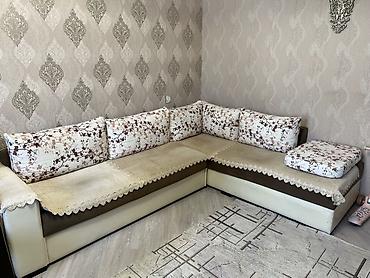 divan almaq: Künc divan – çevrilən və yataq funksiyalı - L formalı künc divan, iki — 1
