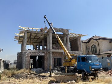 Услуги манипулятора: Кран услуга Стрела 21 метр Контейнер вагон бухта кирпич кум шагыл — 12