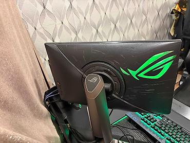 Monitorlar: ASUS ROG PG259QN oyun monitoru. Tam ideal veziyyetdedir. Hec bir — 2