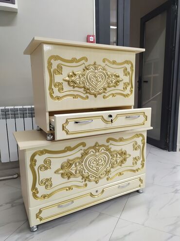 Сундуки: Сундук, Новый, Для приданого невесты, Дерево, цвет - Белый — 8