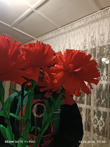 домашнии цветы: Цвети из бумаги шт 100 с