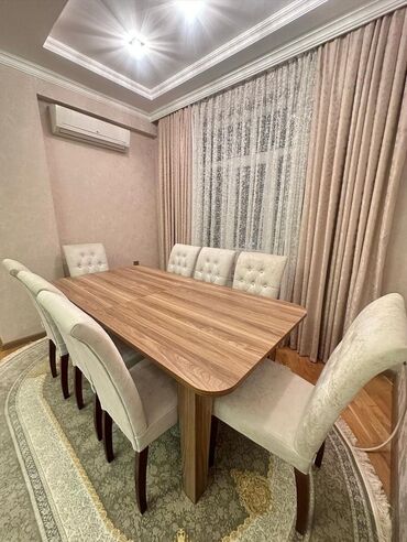 embawood mebel instagram: Qonaq otağı üçün, Açılan, Dördbucaq masa, 8 stul, Azərbaycan