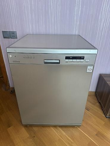qabyuyan lg: LG qabyuyan maşın – tam ölçülü, gümüşü korpus, ön paneldə elektron — 1