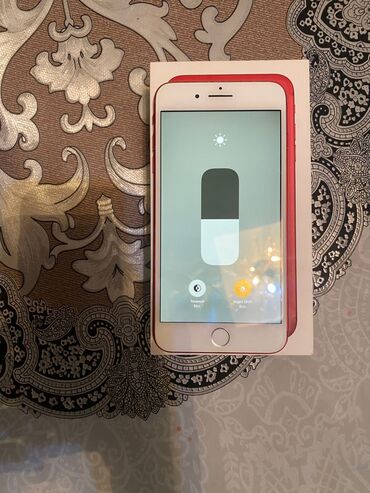 батарейка на айфон: IPhone 7 Plus, Б/у, 128 ГБ, Красный, Зарядное устройство, Защитное стекло, Чехол, 100 %