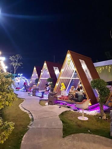 turizm şirkəti satılır: Açıq havada fərdi otaqlı restoran-kafe konsepti - Üçbucaq formalı — 1
