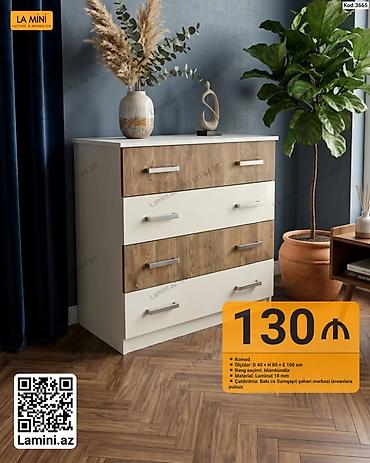 Komodlar: Komod – LA MINI (Kod: 3665) - Ölçülər: D 40 × H 80 × E 100 sm - — 1