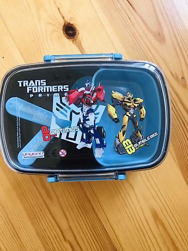 plastik qablar: Transformers Prime uşaq yemək qabı dəsti - Mövzu: Transformers Prime — 1