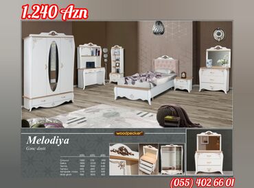 Uşaq və gənc otağı üçün dəstlər: Oğlan və qız üçün, Yeni, Təknəfərlik çarpayı, Dolab, Tumba -da lalafo.az — 48 Uşaq və gənc otağı üçün dəstlər: Oğlan və qız üçün, Yeni, Təknəfərlik çarpayı, Dolab, Tumba — 48