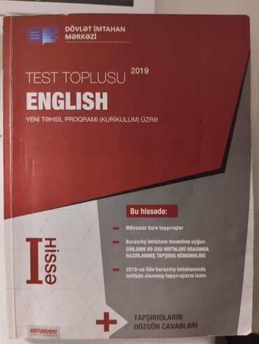 gənclərin çağırışaqədərki hazırlığı 10 cu sinif: İngilis dili test toplusu 2019 - cu il nərşlidir. Az işlənilib