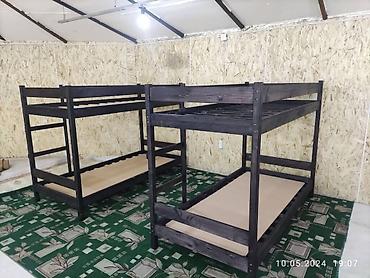 Спальные гарнитуры: Двухъярусная кровать + двухдверный шкаф для хранения Комплект мебели — 11