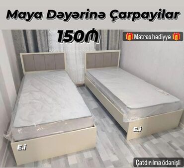 matras: Sifarişlə və Yeni Çarpayi 150azn. Ölçü 2m×90sm. Matras 🎁 Rəng seçimi