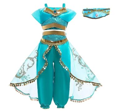 qızlar üçün uşaq amerikanka ətəkləri: "Jasmine" Prenses kostümü satılır. 1 dəfə geyilib. Fotoda gördüyünüz