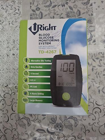 qlükometr: URight TD-4267 qan qlükoza ölçmə sistemi Xüsusiyyətlər: - Alternativ — 1