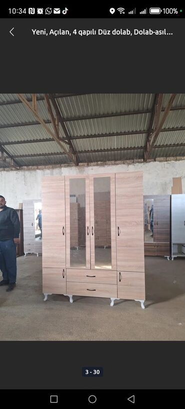 Dolablar: Yeni, Açılan, 3 qapılı Düz dolab, Qarderob, paltar dolabı, Türkiyə -da lalafo.az — 5 Dolablar: Yeni, Açılan, 3 qapılı Düz dolab, Qarderob, paltar dolabı, Türkiyə — 5