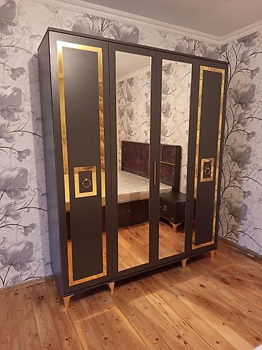 Yeni, 4 qapılı, Güzgülü, Boz, Açılan, Düz dolab lalafo.az -da Yeni, 4 qapılı, Güzgülü, Boz, Açılan, Düz dolab