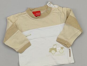 legginsy eko skóra brązowe: Sweatshirt, 0-3 months, condition - Good