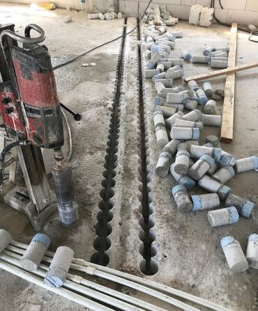 Digər tikinti xidmətləri: Beton kesimi deşimi karot işleri hilti dd 200 beton kesen mişarla