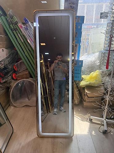 hamam ucun guzgu: Güzgü Döşəmə üstü, Düzbucaqlı, Makiyaj üçün, Arxa işıqlı — 3