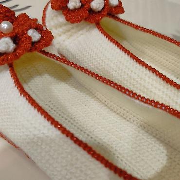 Домашние тапочки: Домашние тапочки, 38.5, Новый, цвет - Белый, Самовывоз — 6