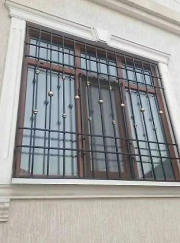 Сварка: Кованые решетки на окна - Материал: сталь, сварные вертикальные — 17
