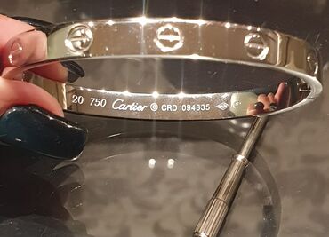 Narukvice: Čvrsta narukvica, Cartier, Materijal: Srebro — 7