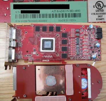 işlənmiş qabyuyan: Oyun videokartı Radeon HD 4890. İşlək vəziyyətdə, işlənmiş. Yeni