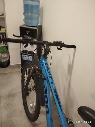 LANQ mTB velosiped – şəhər və yüngül off-road üçün - Rəng: açıq mavi