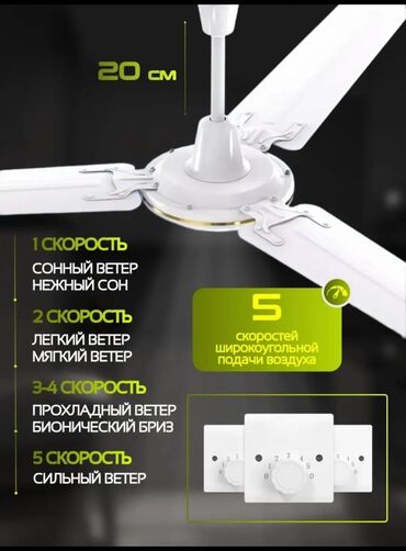 Воздуходувка: Вентилятор Потолочный, Лопастной — 4