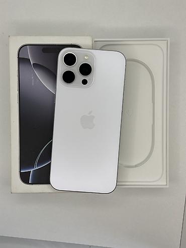 сигишуу видео: IPhone 16 Pro Max, Колдонулган, 256 ГБ, White Titanium, Куту, 93 % — 1
