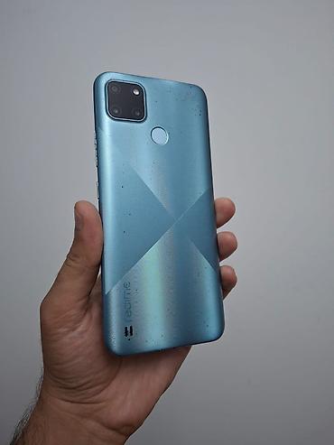 telefon tap: Realme C21Y, 64 GB, rəng - Göy, Qırıq — 9