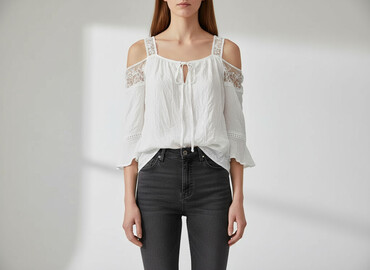 bluzki rękaw 3 4 allegro: Women's blouse, size S