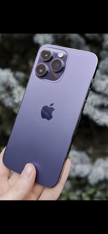 айфон хс жалал абад: IPhone 14 Pro Max, Колдонулган, 256 ГБ, Deep Purple, Коргоочу айнек, Каптама, Куту, 87 %