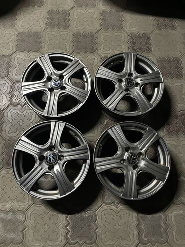 Диски: Литые Диски R 15 Volkswagen, Комплект, отверстий - 4, Б/у — 10